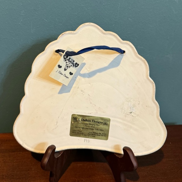 J Duban Designs Noah's Ark Animal Handmade Ceramic Wall Hanging Tile Bible Verse - Picture 5 of 7